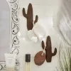 Set of 2 Cactus Wall Hooks for Stylish Organization
