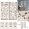 Botanical Carved Wood Wall Decor Set of 2