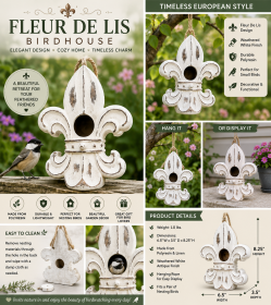 Fleur De Lis Birdhouse