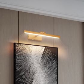 16inch Gold Bathroom Light Fixtures Over Mirror Modern Dimmable LED Vanity Light for Bathroom Wall Lighting